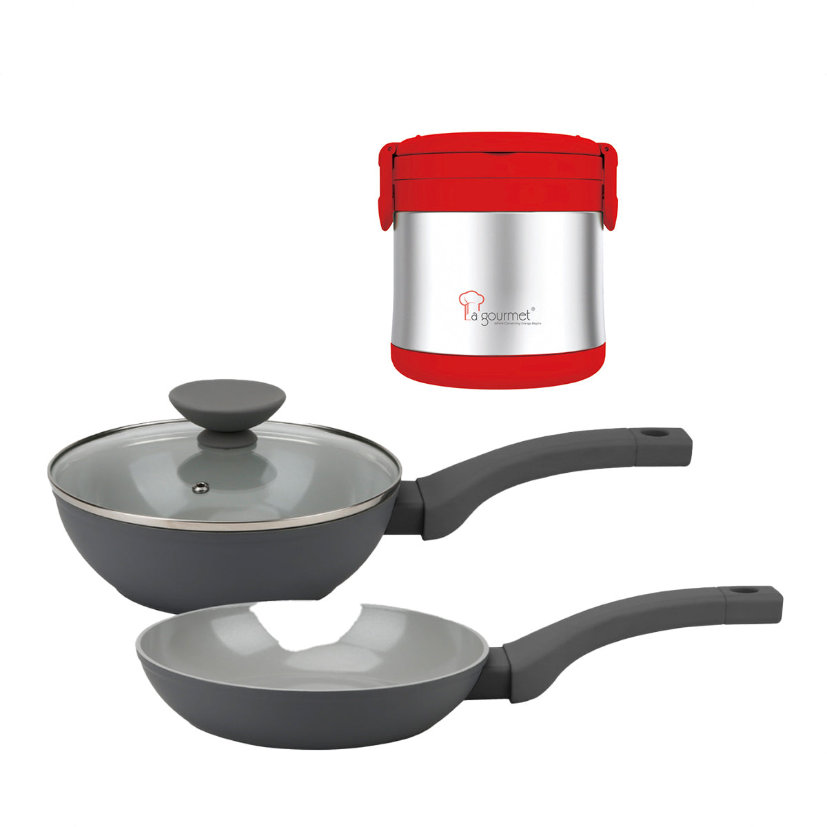 La Gourmet Shogun Kuro 3pcs Ceramic Cooking Set