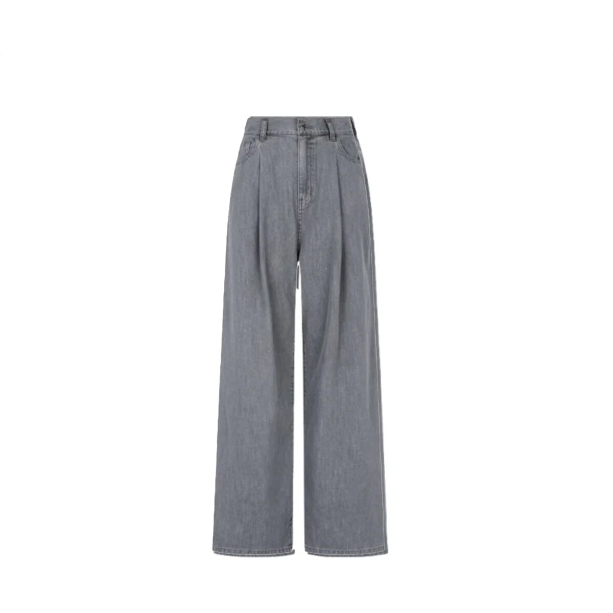 Voice Of Voices One Tuck Wide Denim Pants Grey