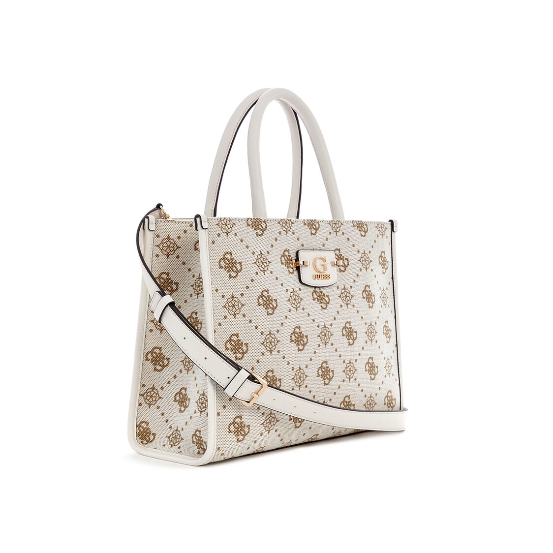 NEDA 2 COMP TOTE,OFF WHITE LOGO