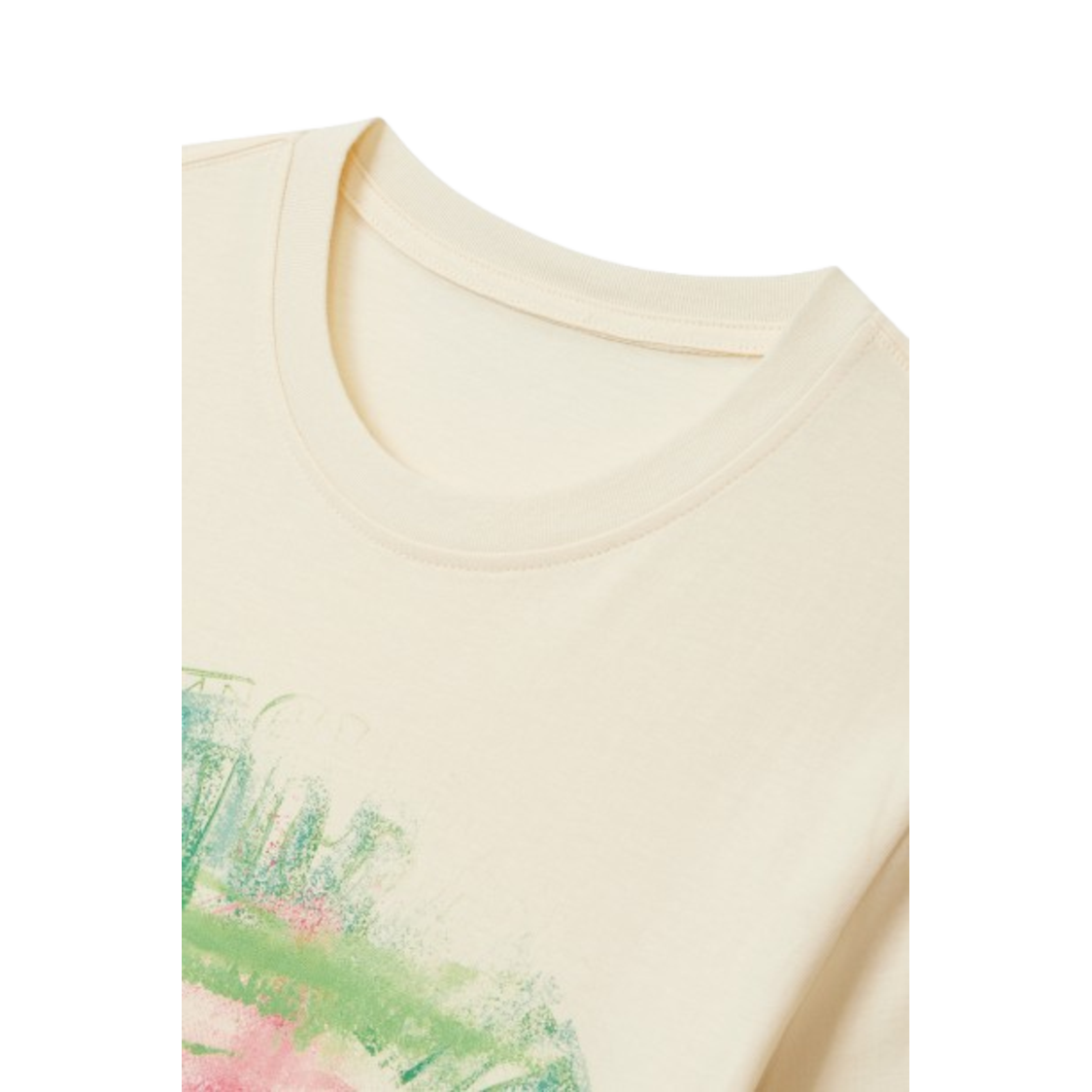 Voice Of Voices Boxy Printed Tshirt Ivory