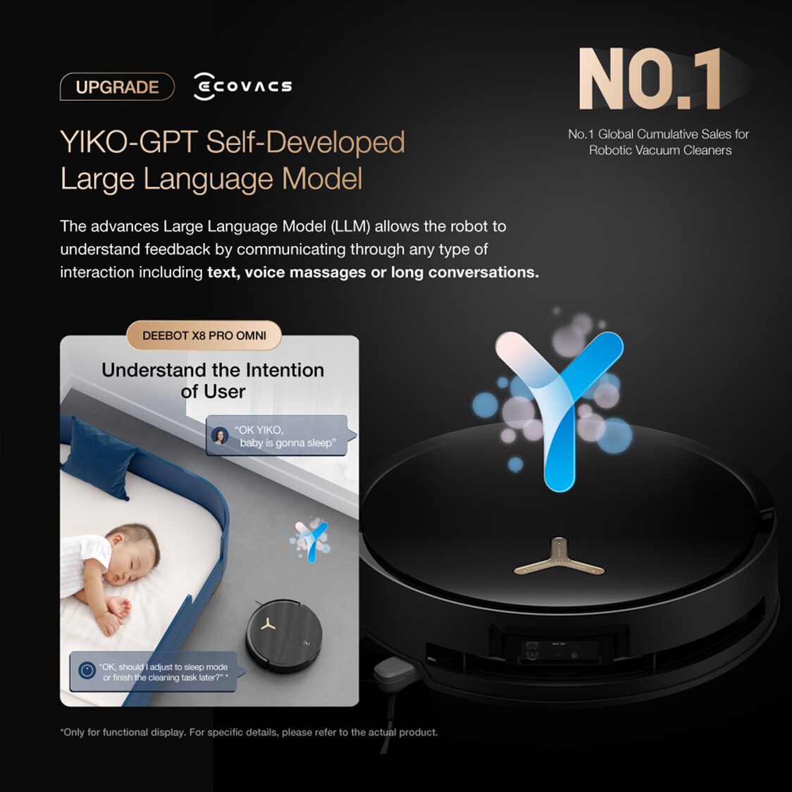 Ecovacs Deebot X8 Pro Omni - Black