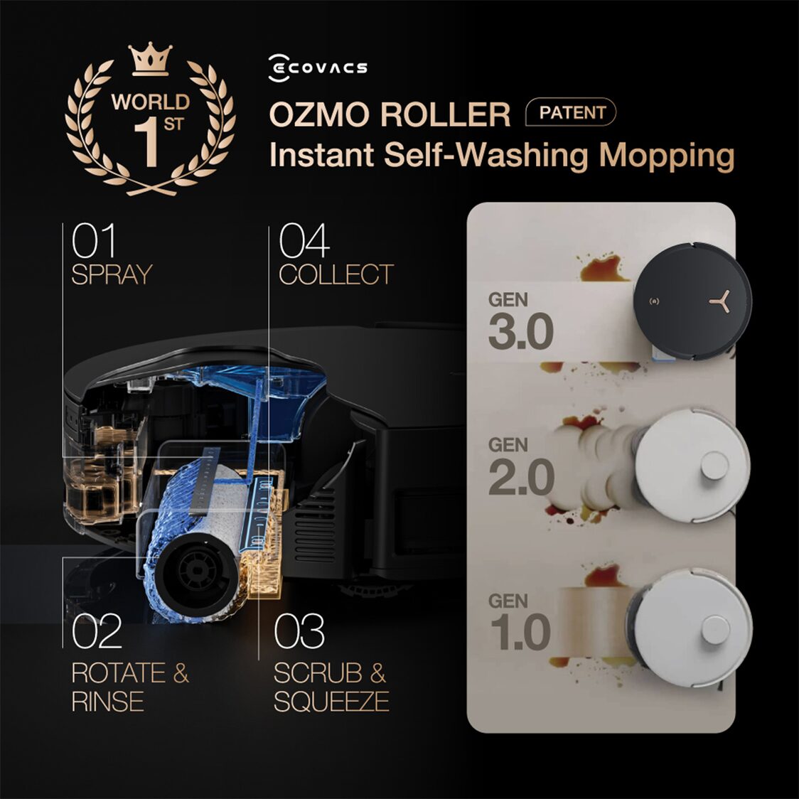 Ecovacs Deebot X8 Pro Omni - Black