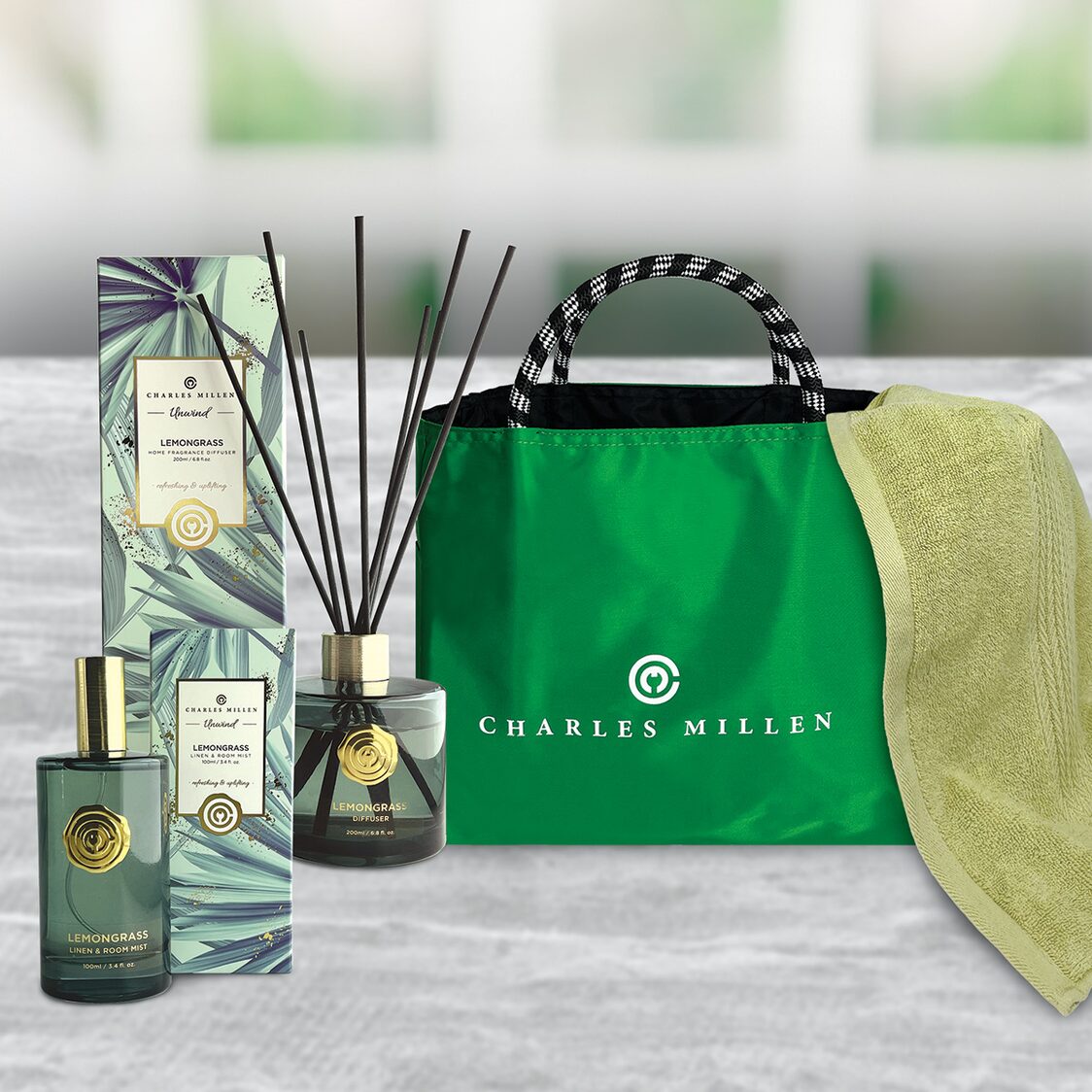 Charles Millen Signature Unwind Set - Lemongrass Scent