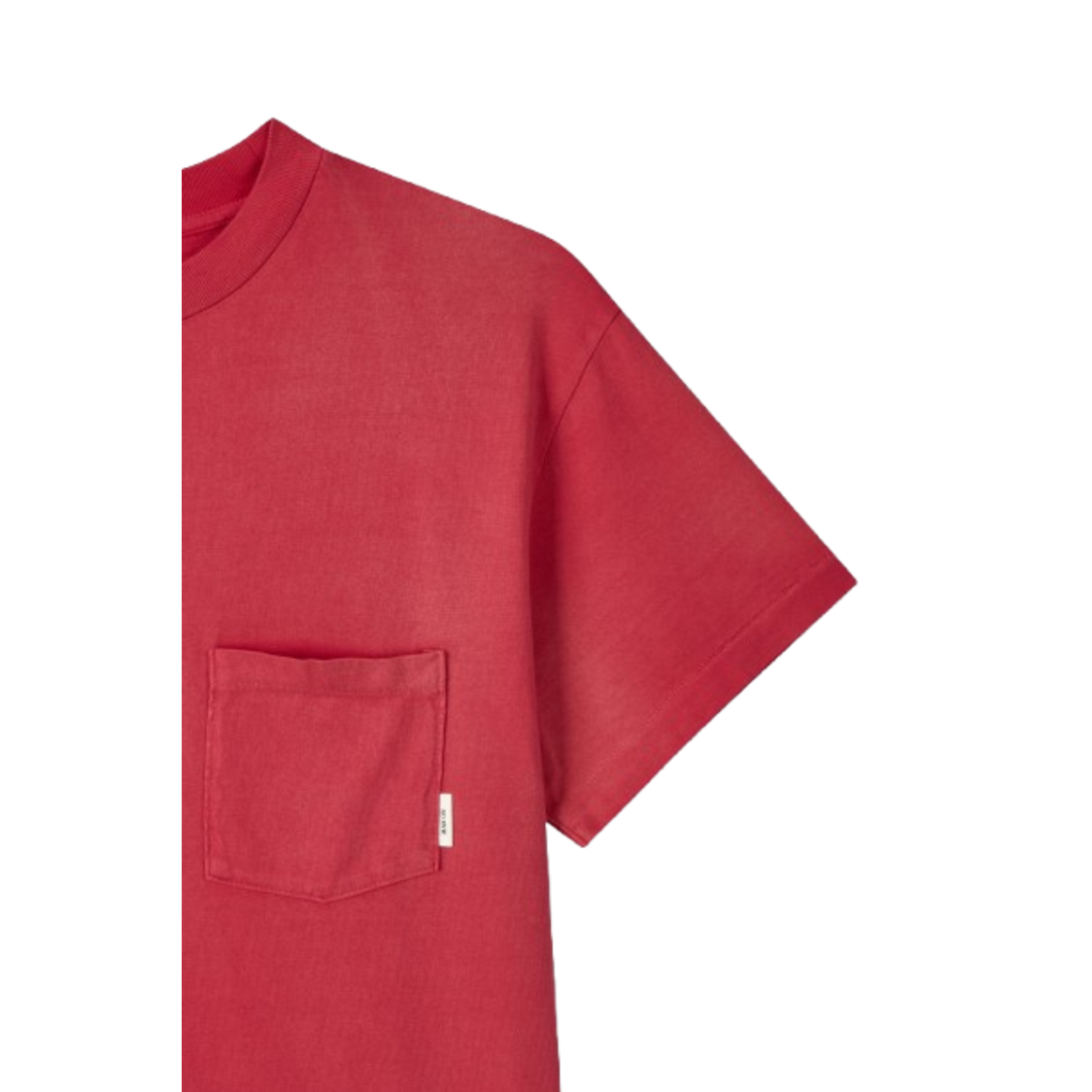 Man On The Boon Made In Usa Washed Pocket T Shirt Red