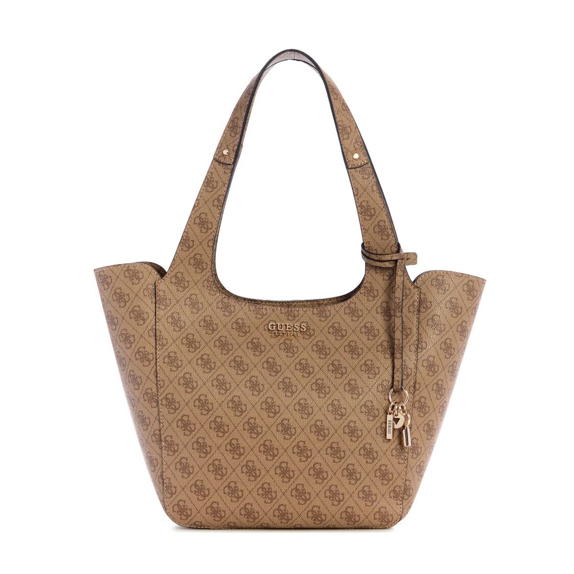 Guess Calista 2 In 1 Tote - Latte Logo