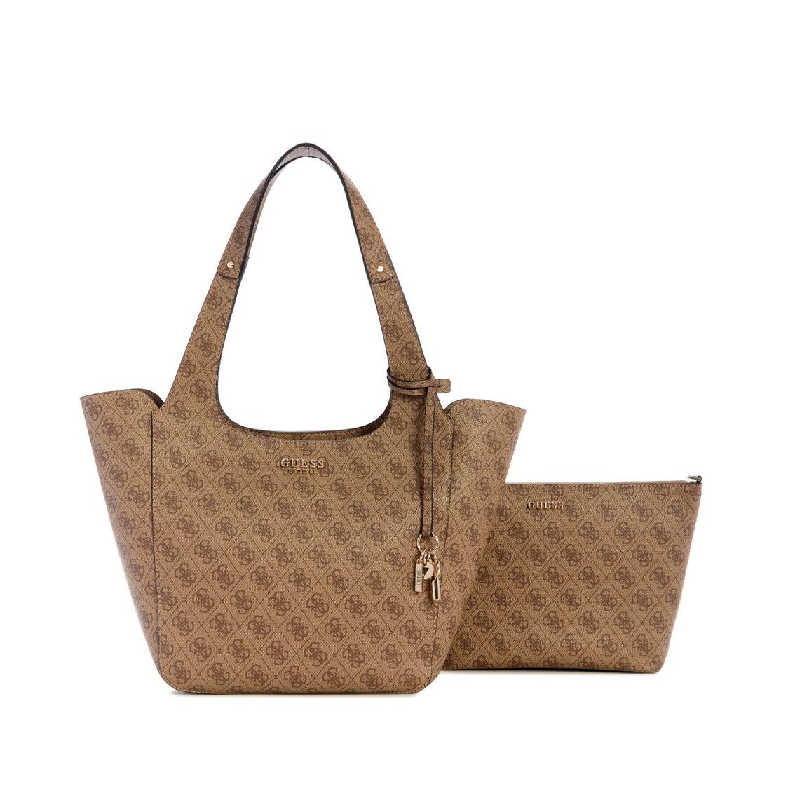 Guess Calista 2 In 1 Tote - Latte Logo