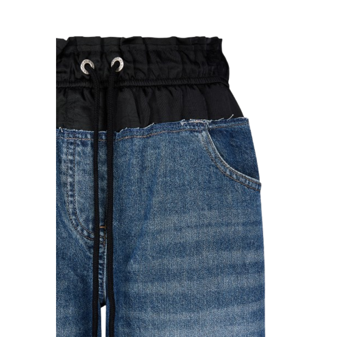 Voice Of Voices Nylon Mixed Semi Wide Pants Blue