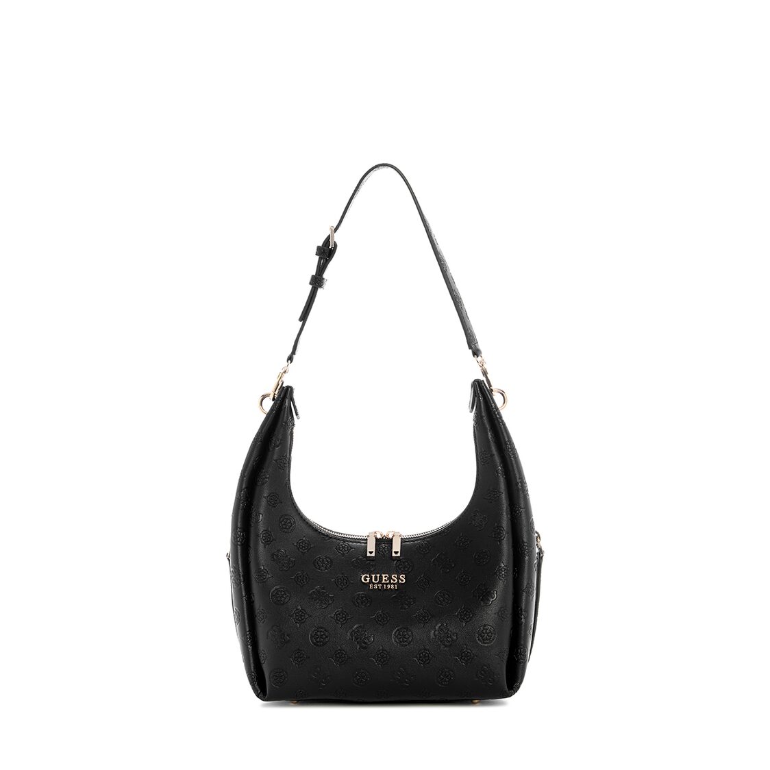 Guess Phoebe Hobo Shoulder Bag - Black Logo