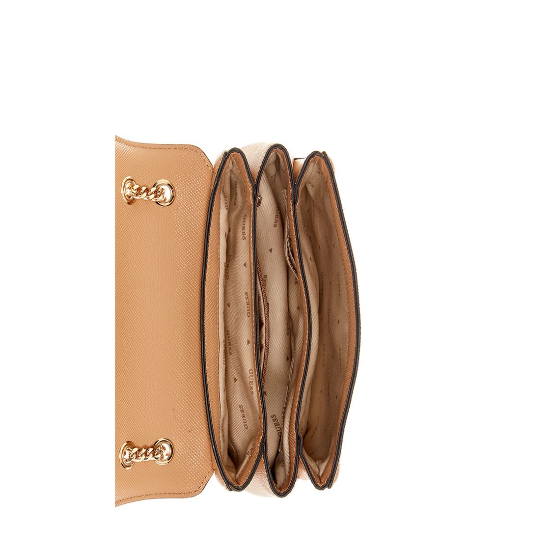 Guess Noelle Convertible Crosbody Flap, Beige