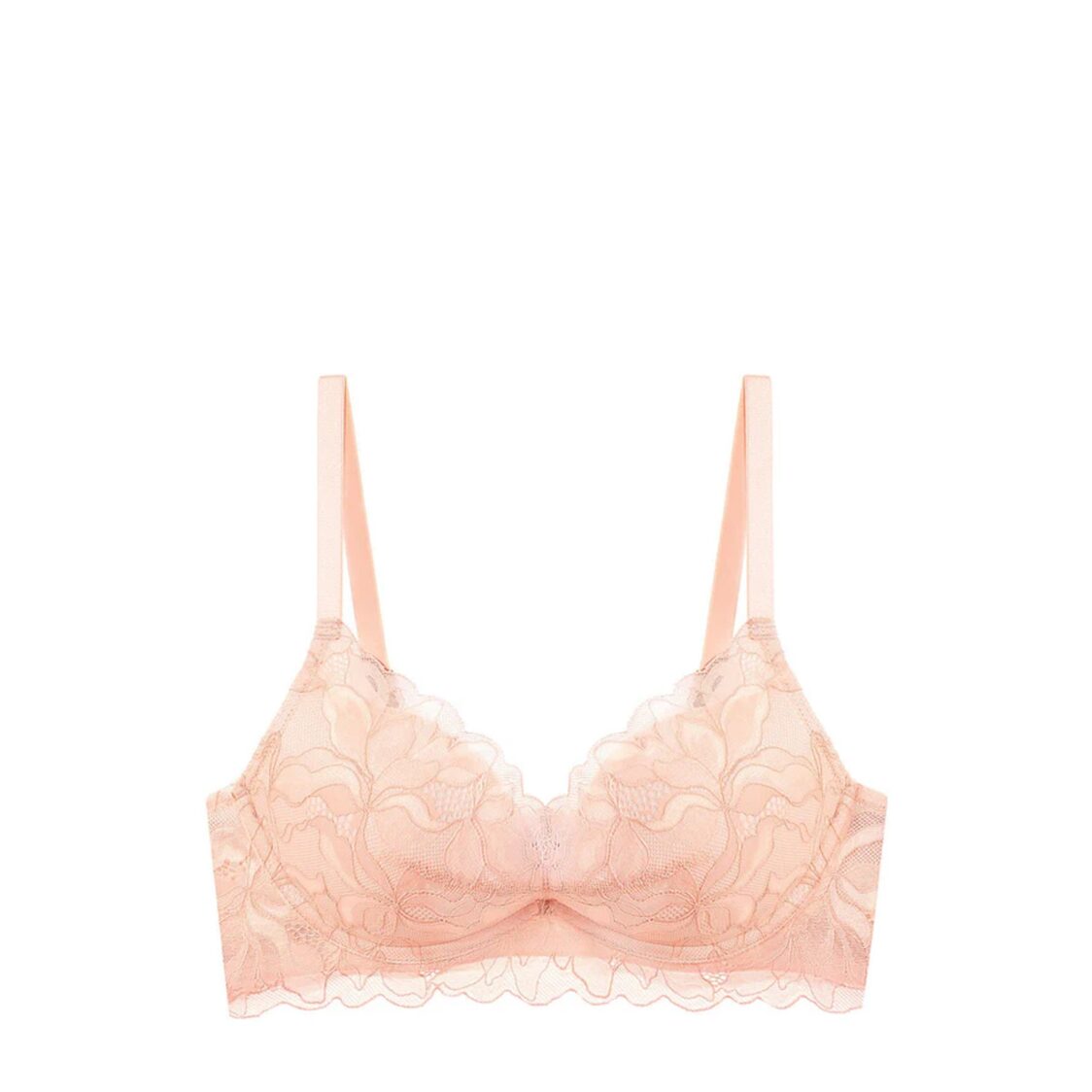 Triumph Magnolia Lace Wired Push Up Deep V Bra V S Terracotta