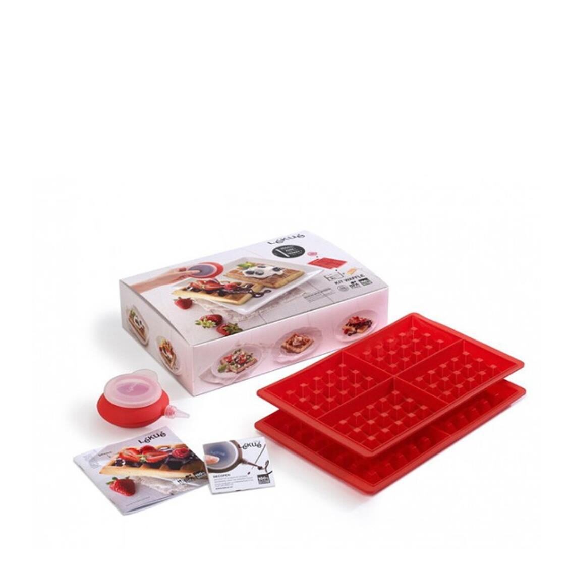 Lekue Waffle Kit D-LK-53-3011 Red