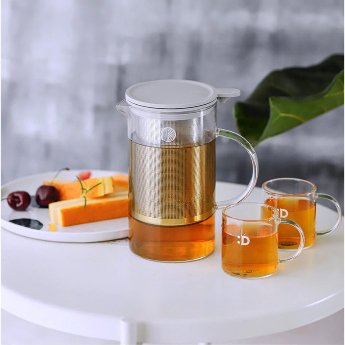 Buydeem Tea Pot Glass with Bracket 800ml BD60597