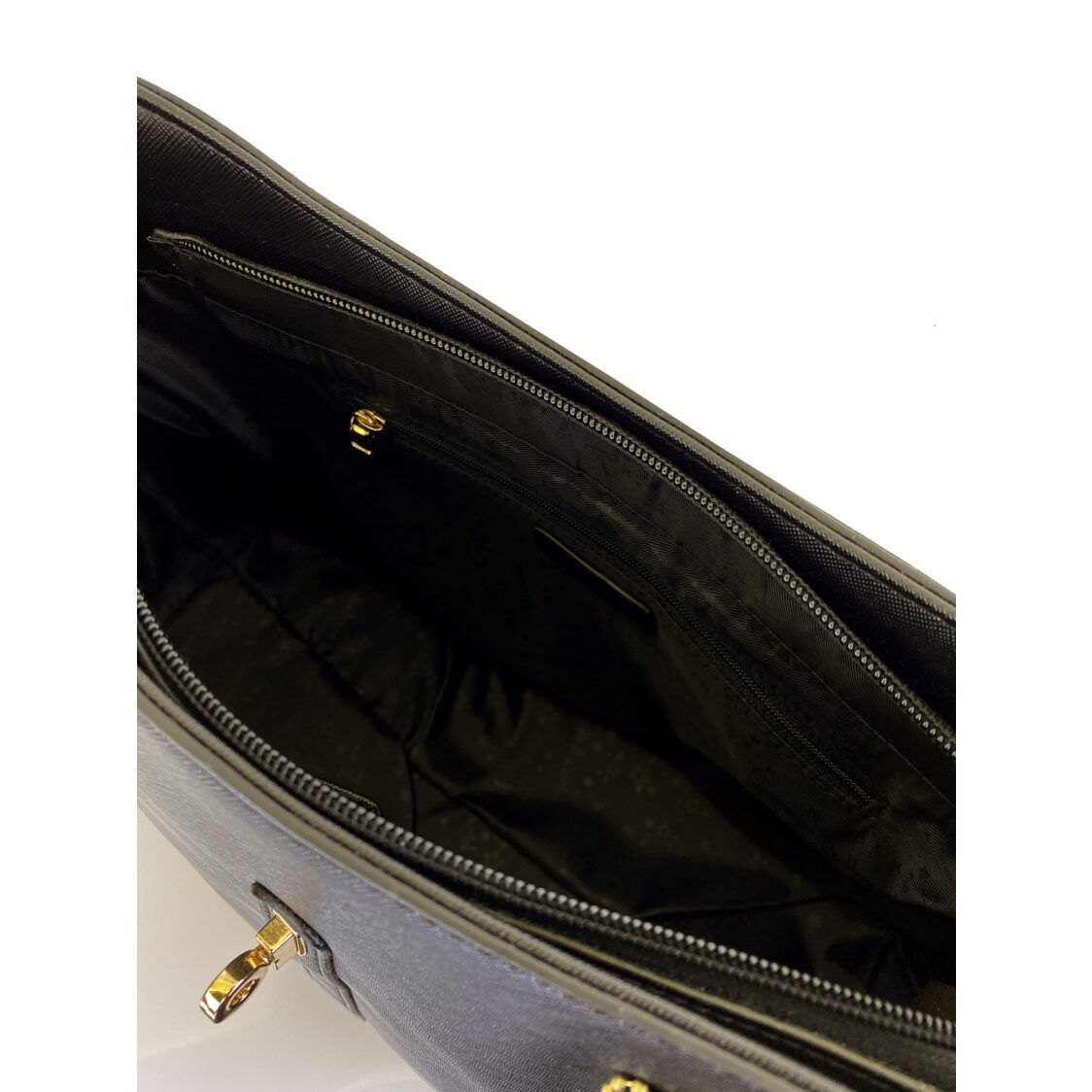 Mel&Co Saffiano-Effect Curve Top Satchel Shoulder Bag MH2021