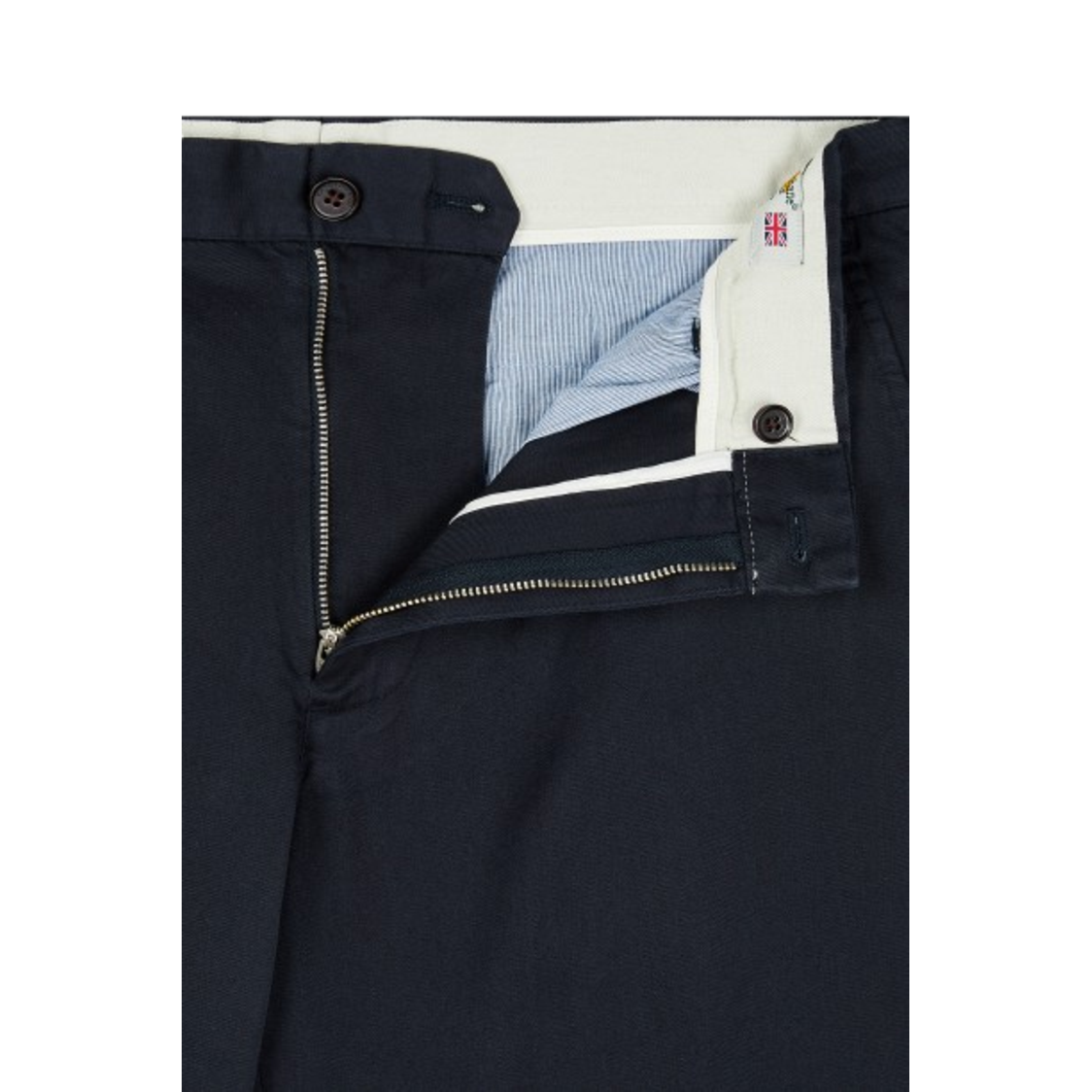 Man On The Boon Washed Cotton Chino Pants Navy
