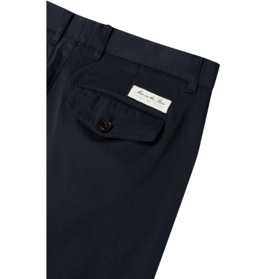 Man On The Boon Washed Cotton Chino Pants Navy