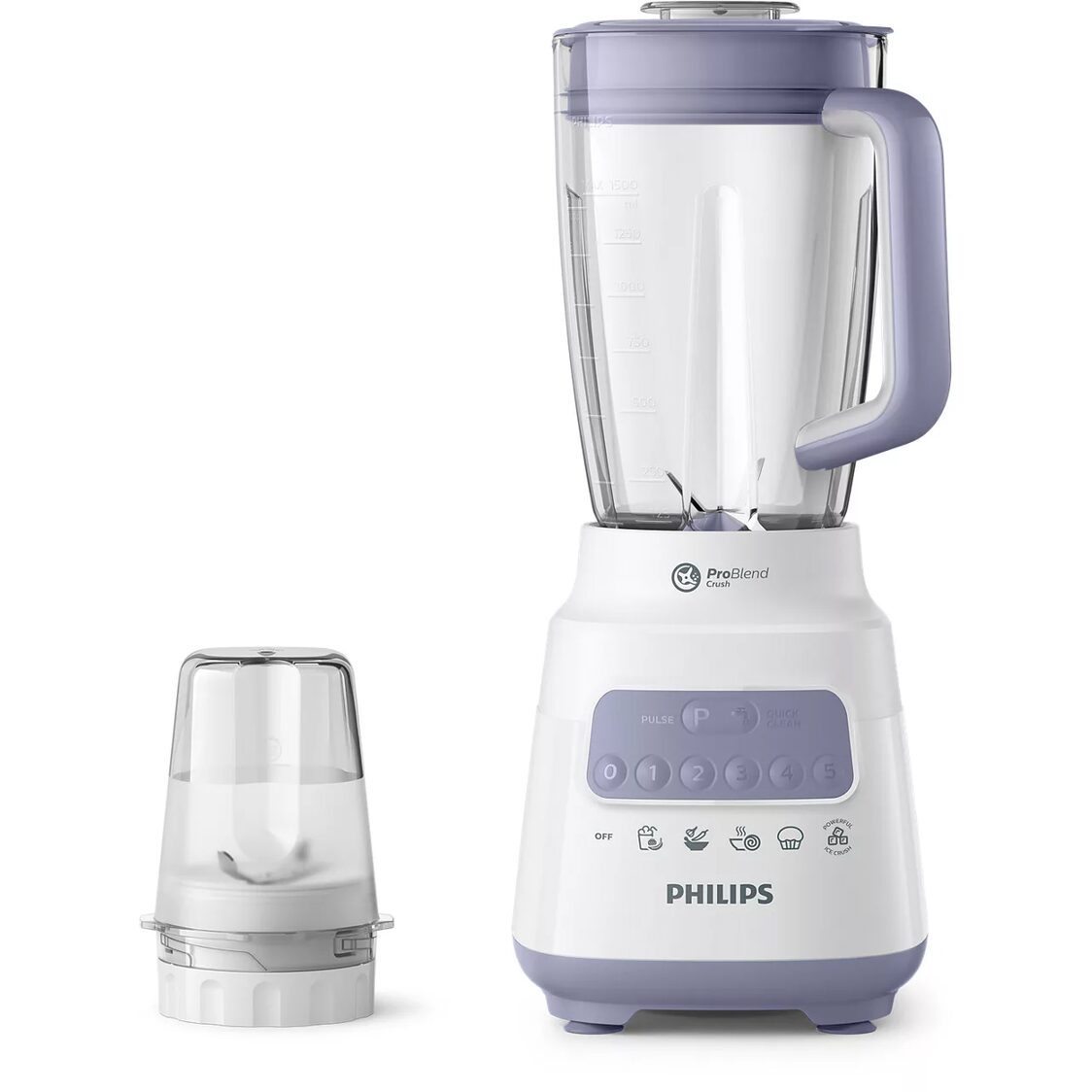 Philips Series 5000 Blender with Dry Mill 700W, Plastic Jar (HR2221/01)