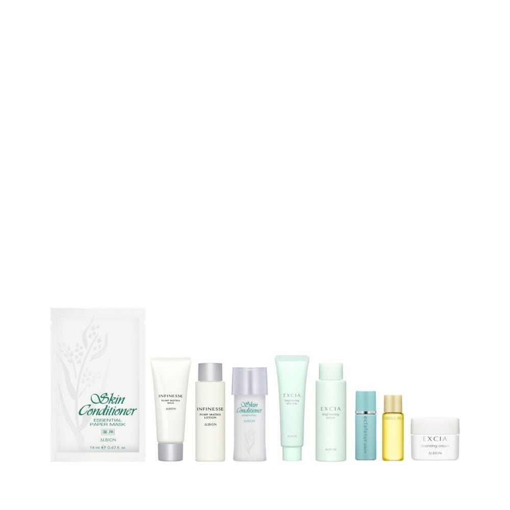 Receive 9-pc gift (worth $189) with $350 nett spend on ALBION (Gift with Purchase)
