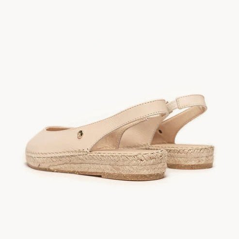 Alhamas Pointy Toe Camellia Slingback Platform Espadrille - Metro Singapore Departmental Store - Celebrating 69 Years in SG