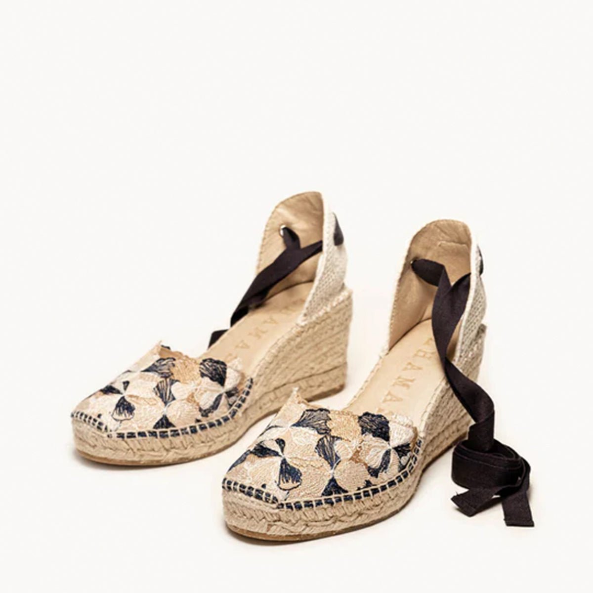Alhamas Romero Cuna Media Guipure Lace Wedge - Metro Singapore Departmental Store - Celebrating 69 Years in SG