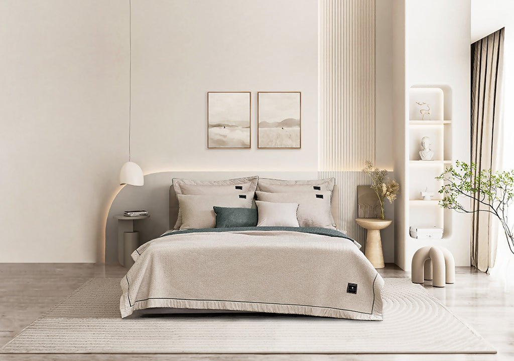 Allerman Robert Wool Washing Coverlet (Bedspread) - Beige - Metro Singapore Departmental Store - Celebrating 69 Years in SG