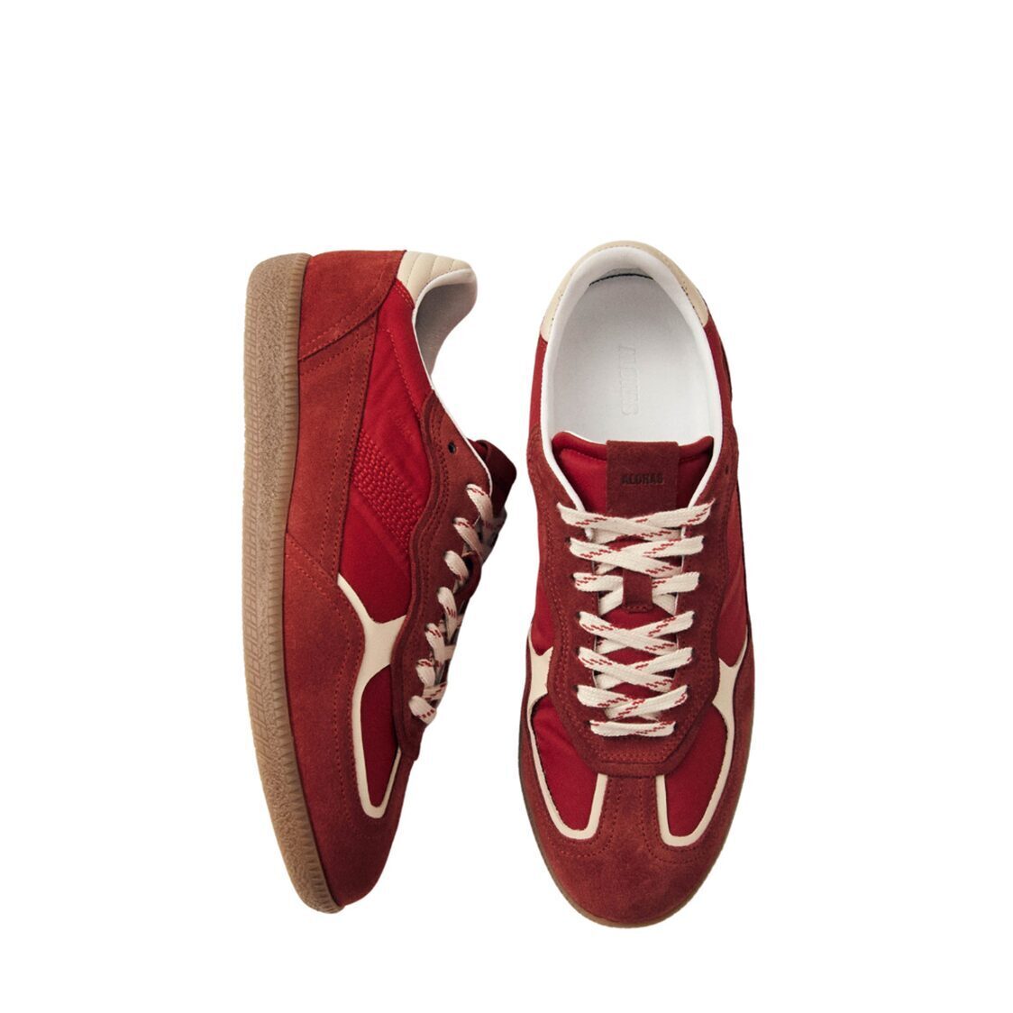 Alohas Tb.490 Rife Sheen Leather Sneakers - Red - Metro Singapore Departmental Store - Celebrating 69 Years in SG