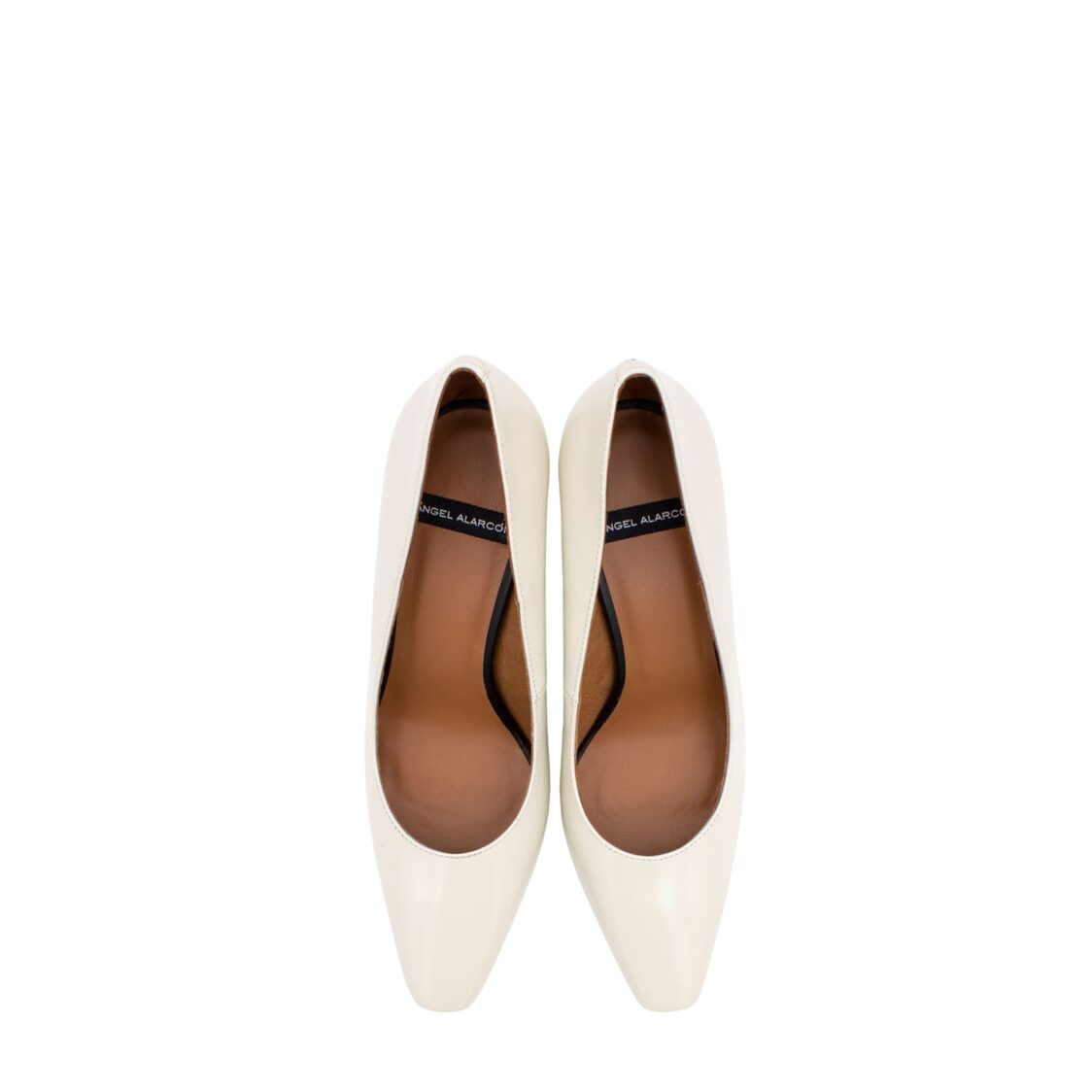 Angel Alarcon Egidio Leather Pointy Toe 7.5cm Pump - White - Metro Singapore Departmental Store - Celebrating 69 Years in SG
