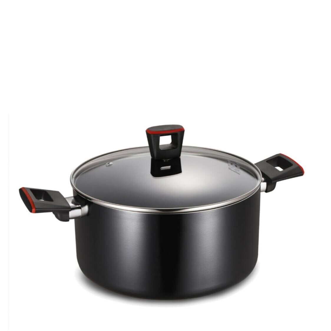ASD Gusto Red Non - Stick Stock Pot 24cm(HP8724 - RD) - Metro Singapore Departmental Store - Celebrating 69 Years in SG