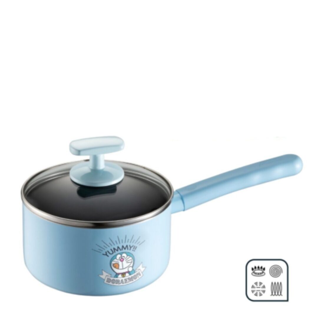 ASD X Doraemon 16CM I.H. Non - Stick Saucepan - Blue (NL16DR1WG - B) - Metro Singapore Departmental Store - Celebrating 69 Years in SG
