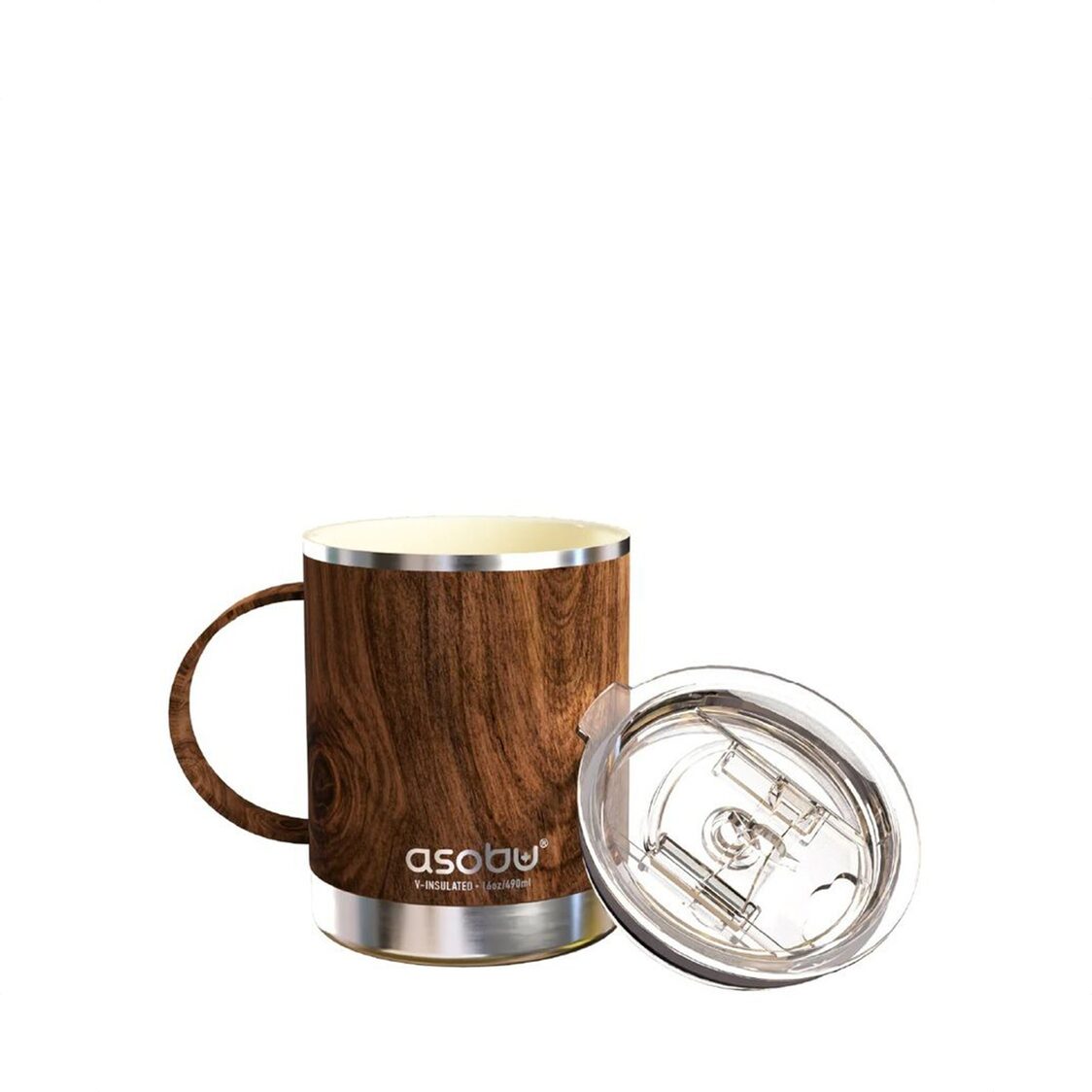 Asobu Puramic Ultimate Mug/Cup Wood 360ml - Metro Singapore Departmental Store - Celebrating 69 Years in SG