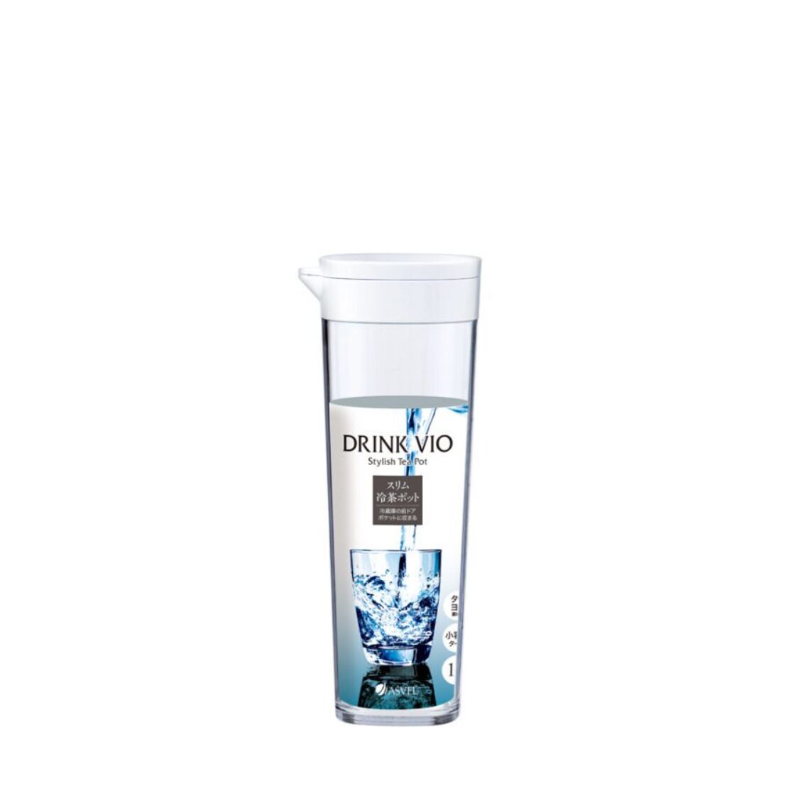 Asvel VIO Water Jug D - 112 White 8034 - WH 1.1L - Metro Singapore Departmental Store - Celebrating 69 Years in SG
