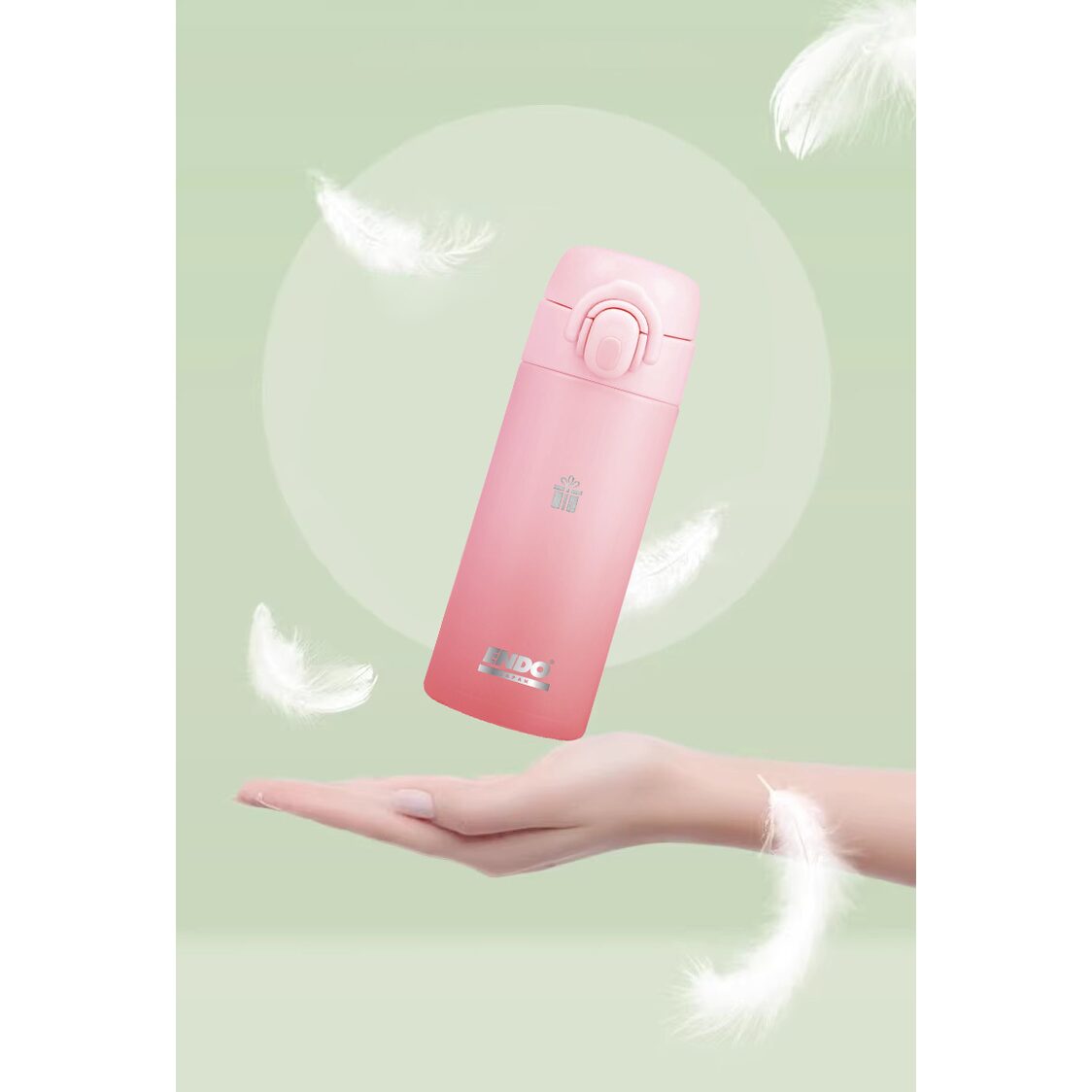 Endo Double Stainless Steel Thermal Mug 360ml - Pink (CX-5122 PINK)
