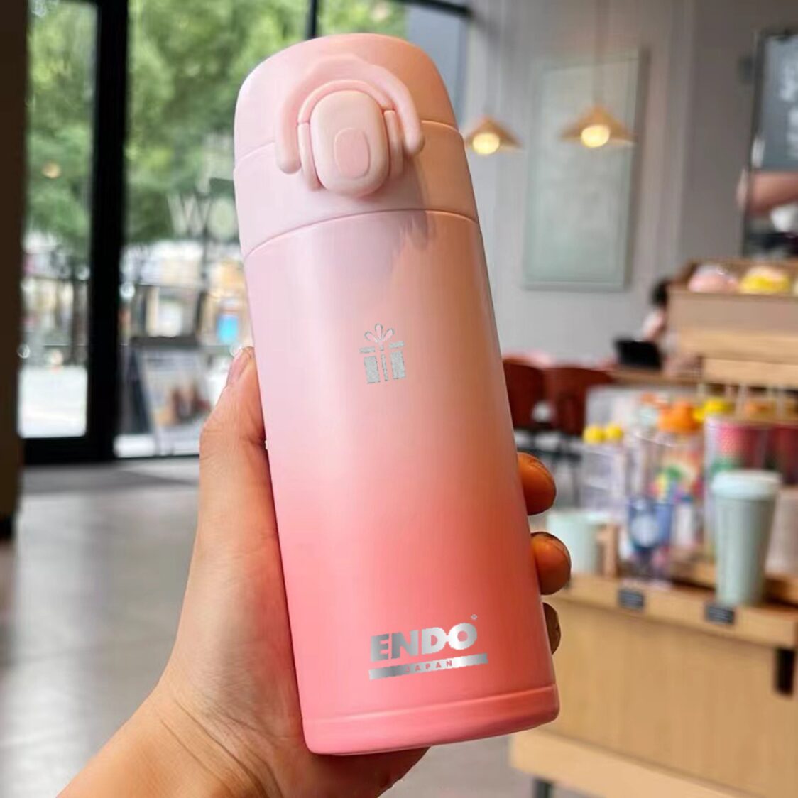 Endo Double Stainless Steel Thermal Mug 360ml - Pink (CX-5122 PINK)