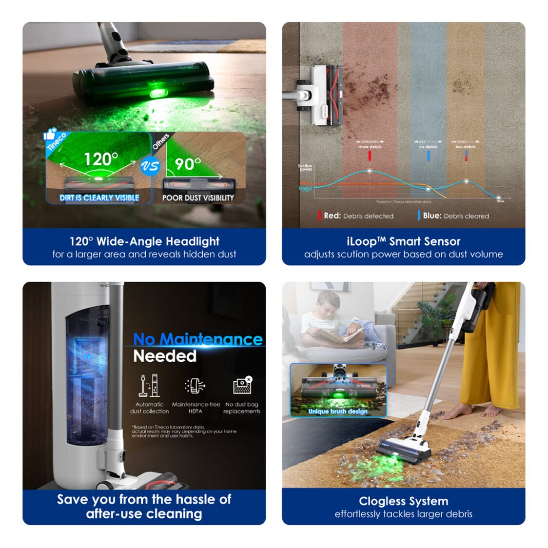 Tineco Pure One Station 5 Cordless Smart Vacuum - Black