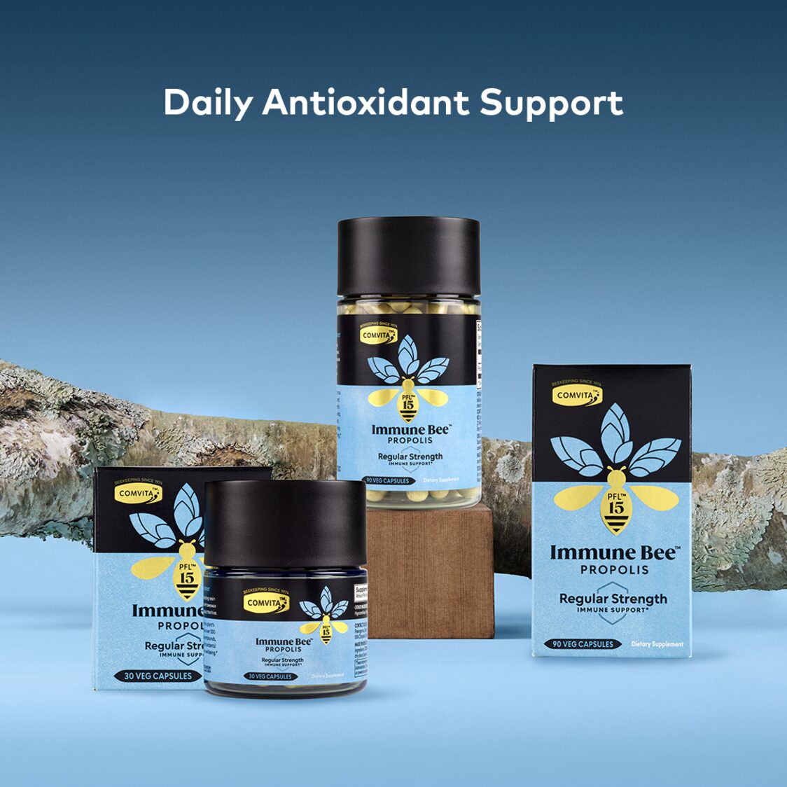 Comvita Propolis PFL15 Regular Strength Veg Capsules