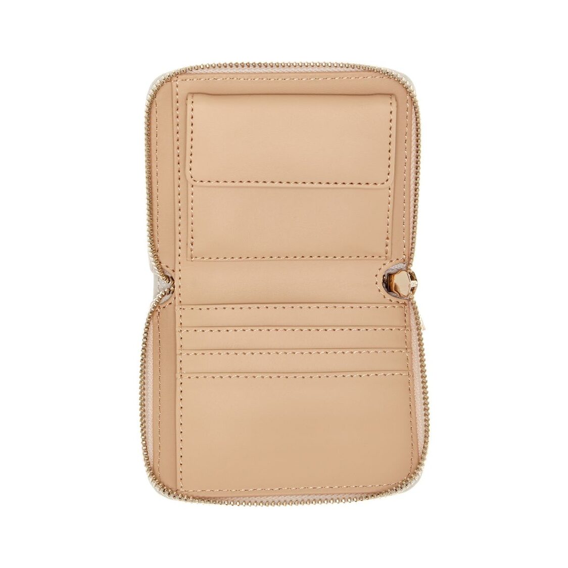 Guess Aldina Slg Small Zip Around - Off White