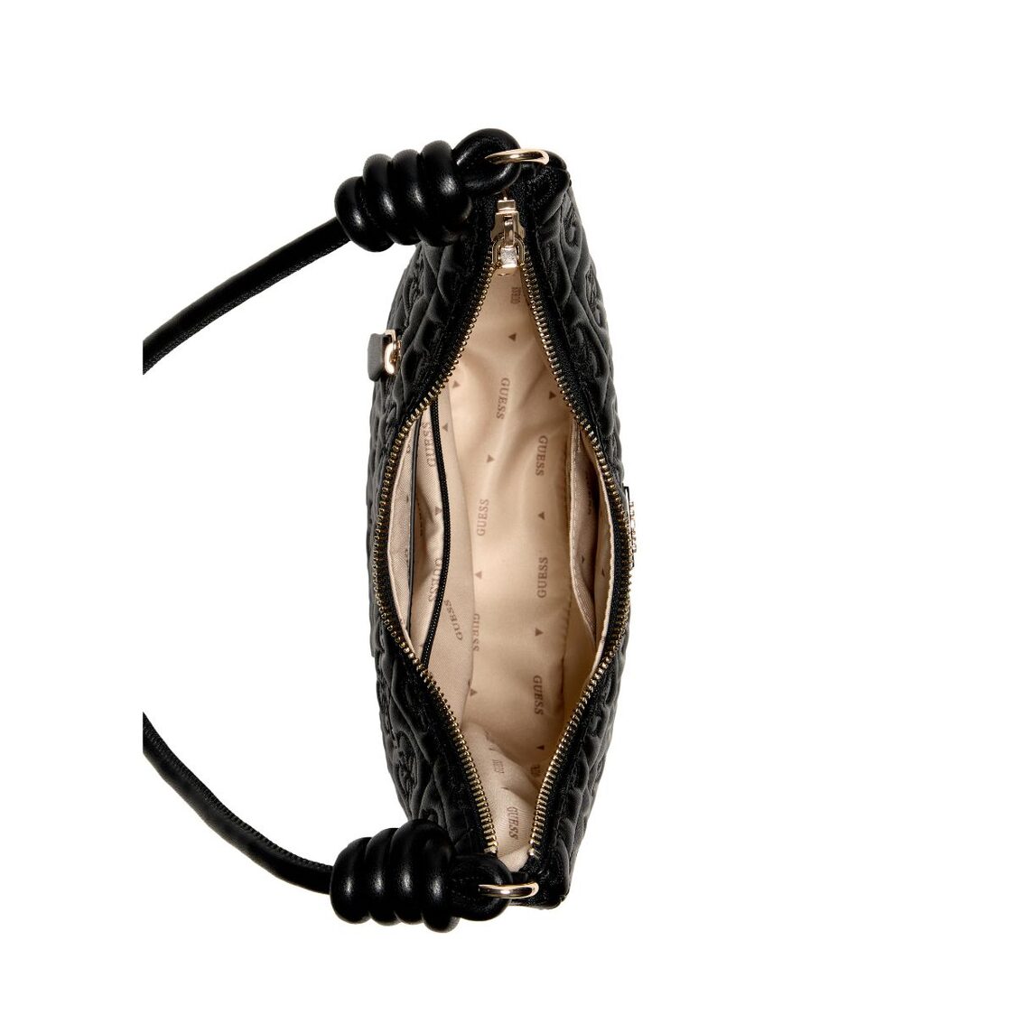 Guess Adelasia Top Zip Shoulder Bag - Black