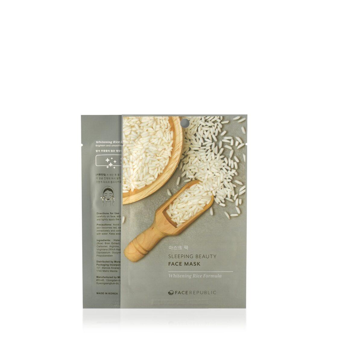 Face Republic Sleeping Beauty Face Mask Whitening Rice Formula 23g