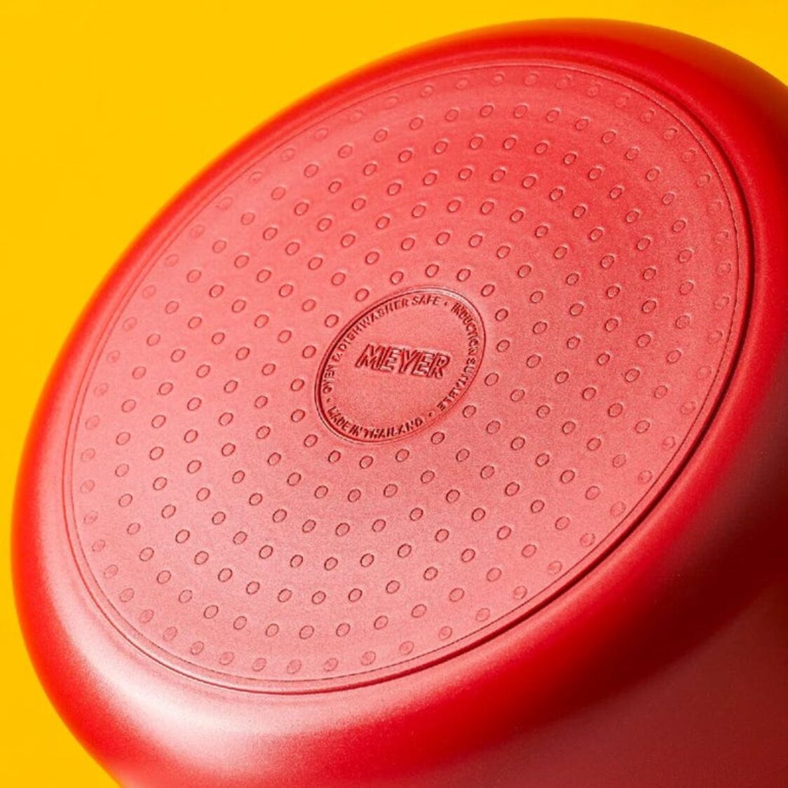 Meyer Bauhaus IH 24cm/5.2L Covered Casserole Red (14202)