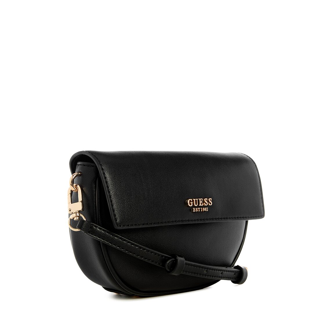 Guess Cerelia Flap Shoulder Bag - Black