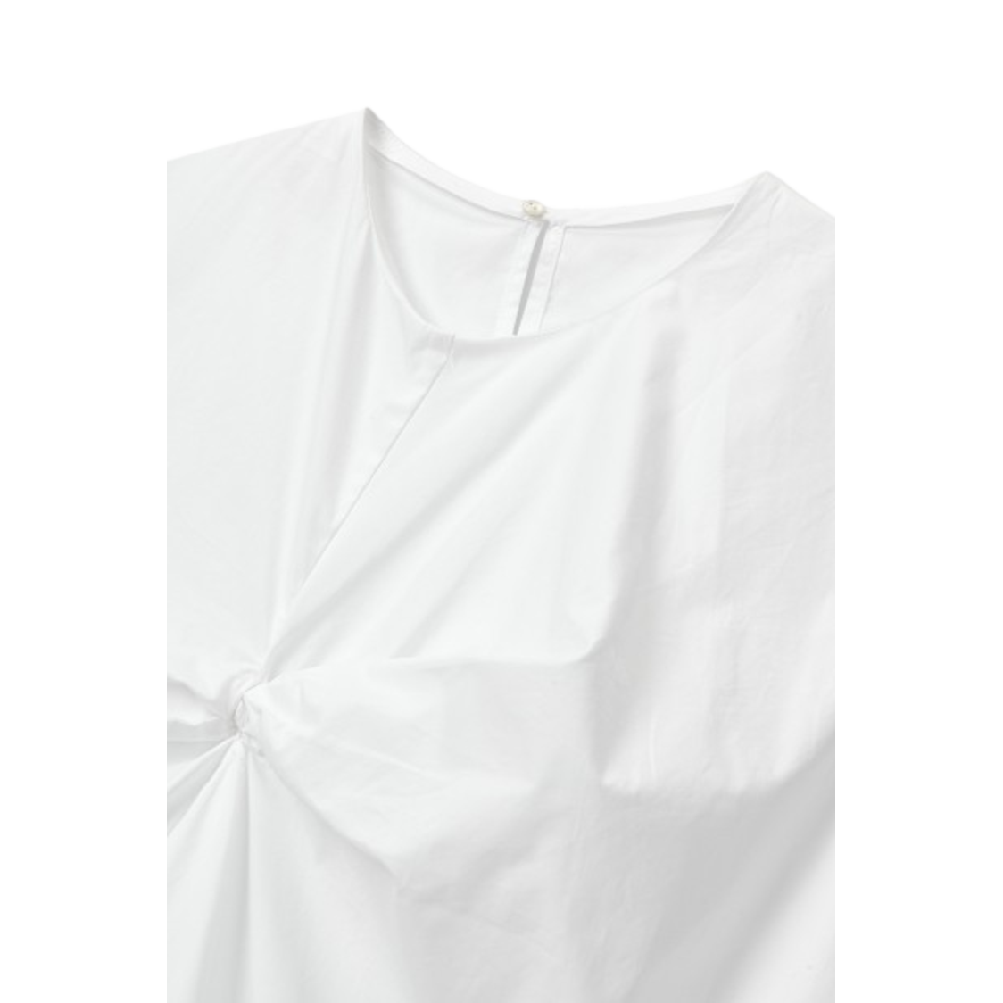 Voice Of Voices Twist Detail Sleeveless Shirts White