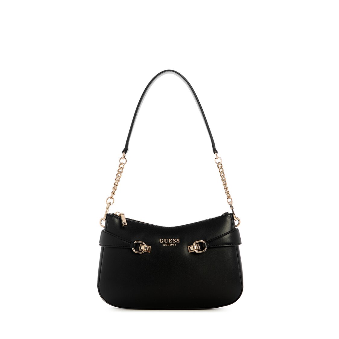 Guess Lorelei Top Zip Shoulder Bag - Black