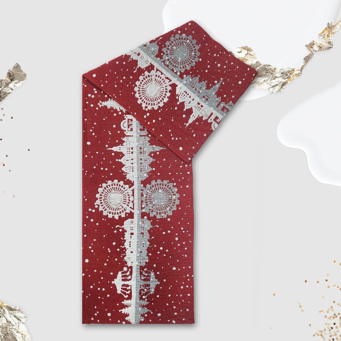 J. Rapee Carnival Tablerunner Red