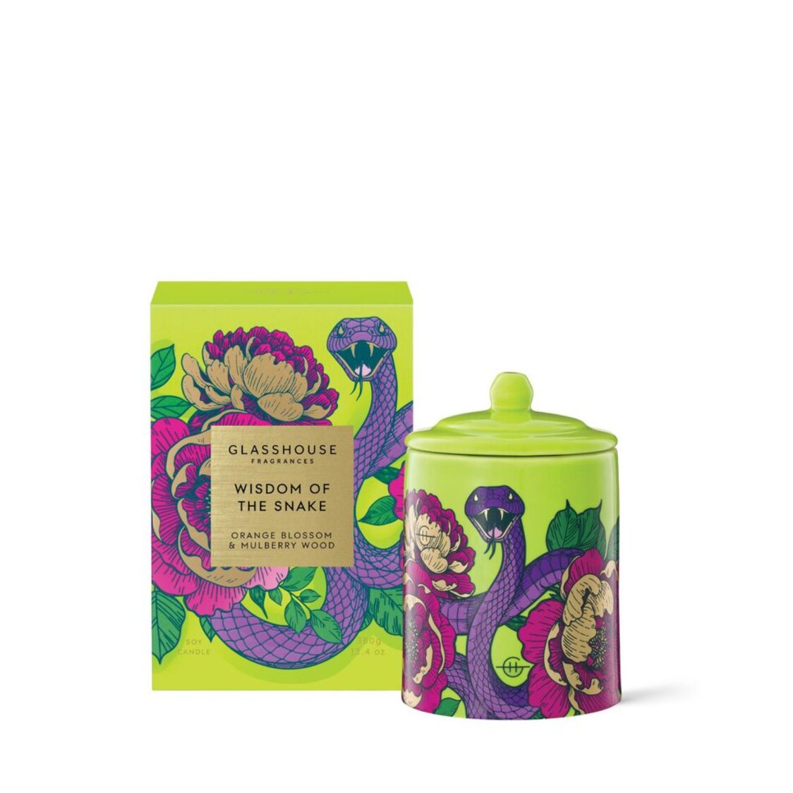 Glasshouse Soy Candle 380g | Wisdom of the Snake (Limited Edition)