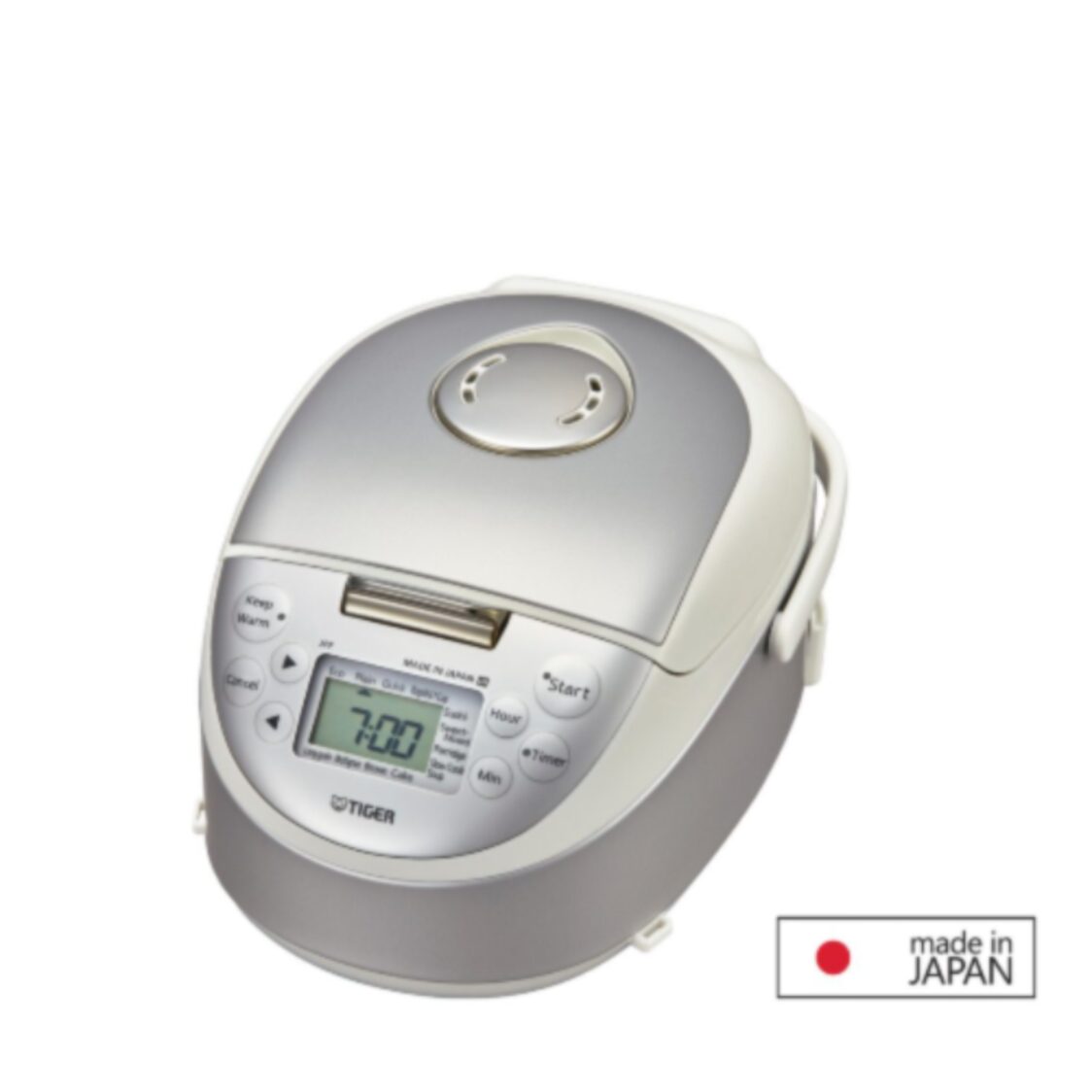 TIGER 3 Cups Induction Heart Rice Cooker 0.54L - Satin White (JPF-A55S W)