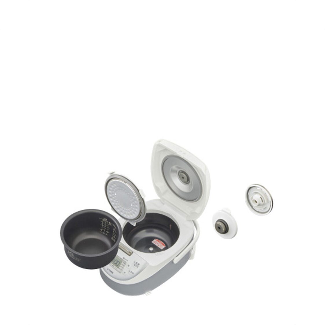 TIGER 3 Cups Induction Heart Rice Cooker 0.54L - Satin White (JPF-A55S W)