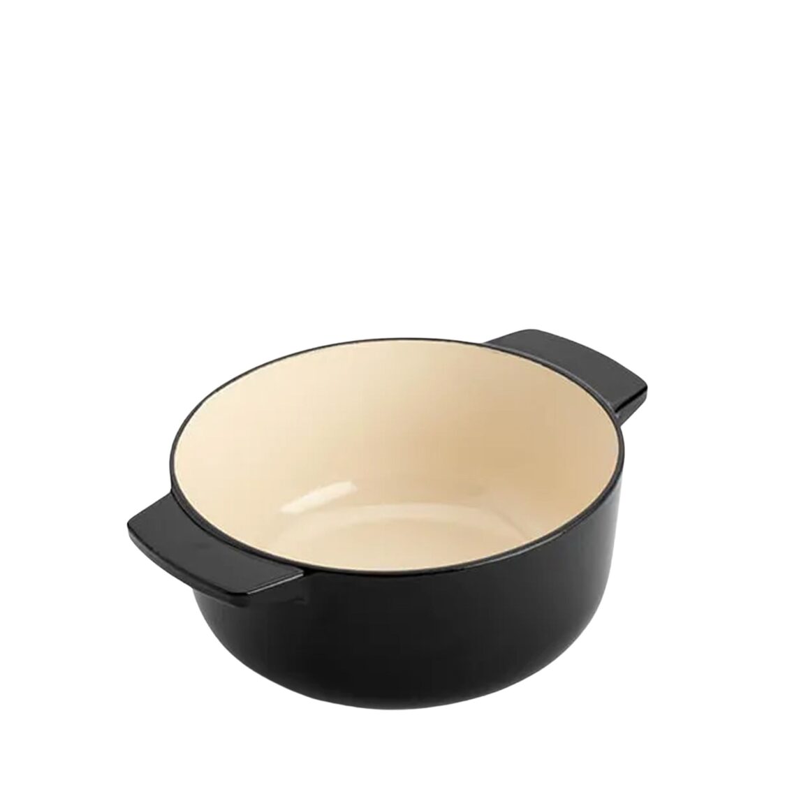 Kitchenaid Enamel 22cm / 3.3L Cast-Iron Casserole Black (KACI009370)