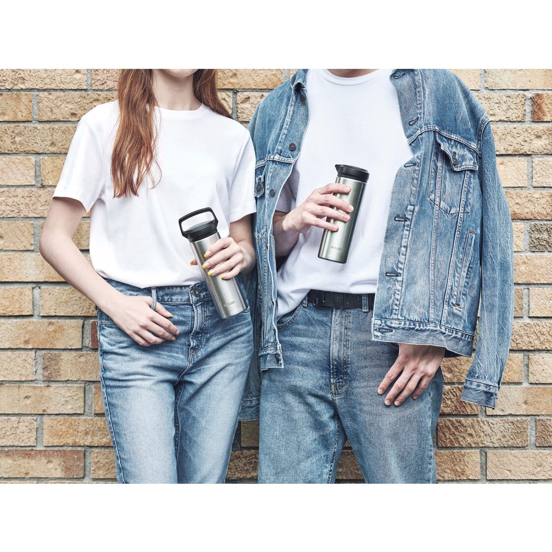 Tiger 2pc Double Stainless Steel Bottle Set 480ml (MEA-A048 & MEA-B048)