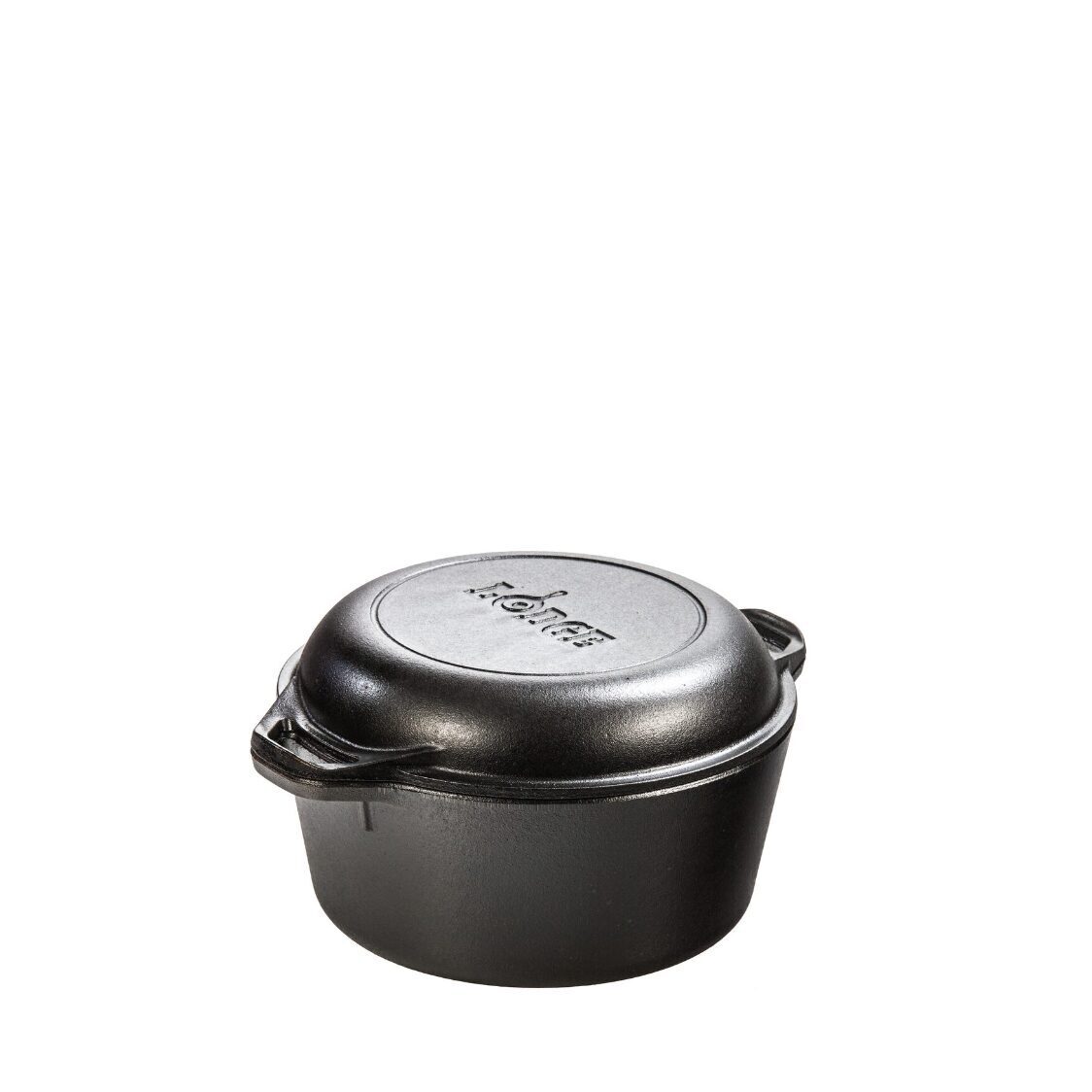 Lodge Seasoned Cast Iron Double Dutch Oven 5 Quart / 10 Inch (25cm)