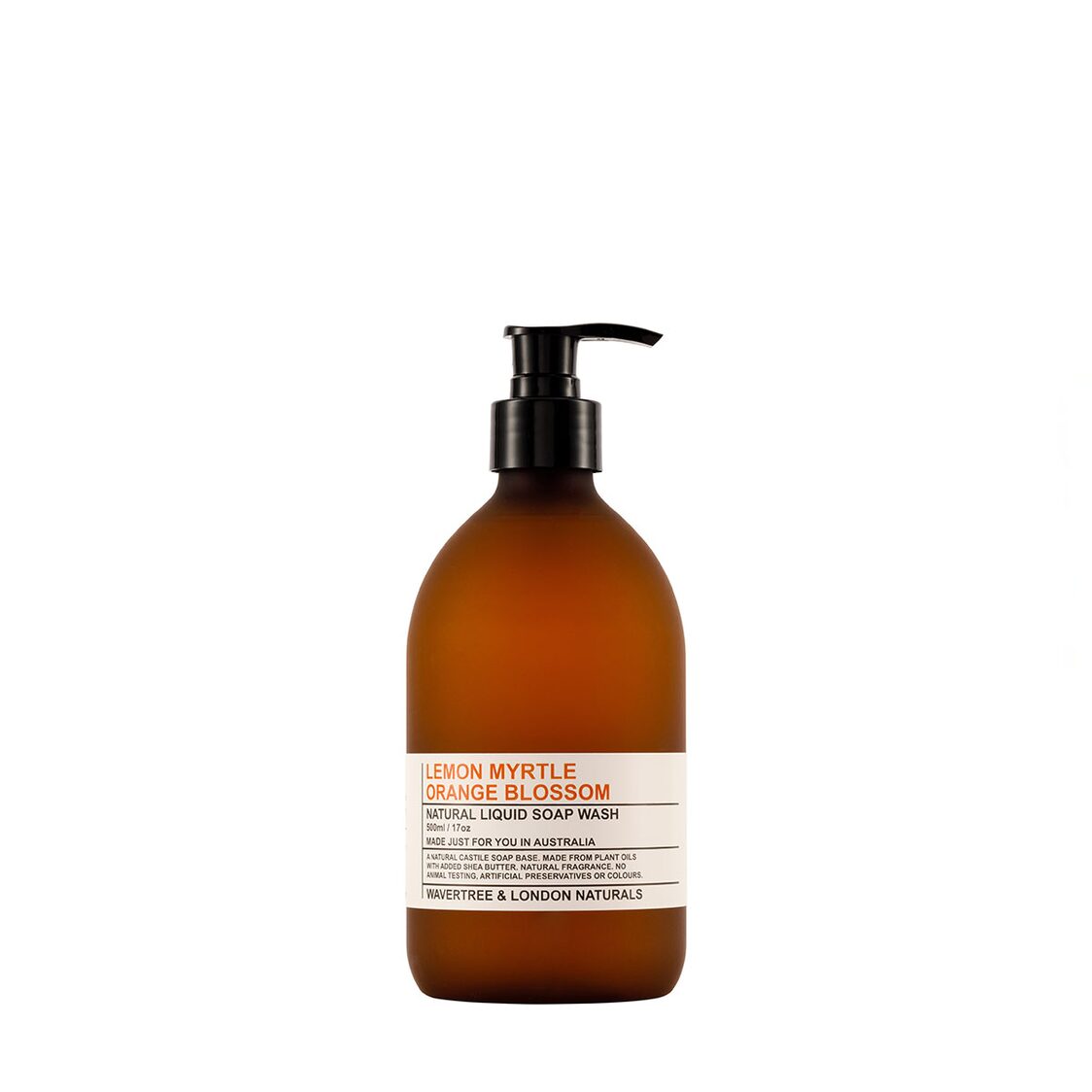 Wavertree & London Lemon Myrtle & Orange Liquid Soap 500ml