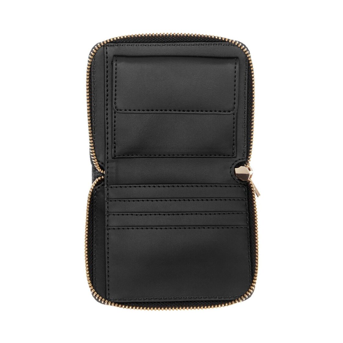 Guess Adelasia Slg Small Zip Around,Black